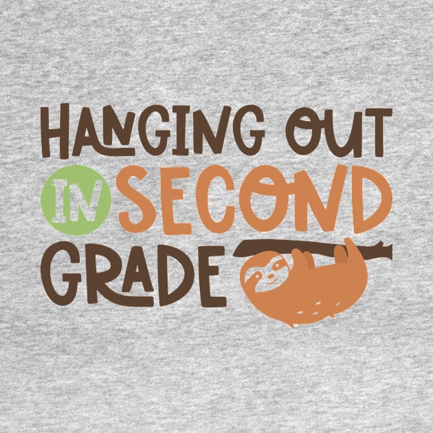 Hanging Out in Second Grade Kids School Back to School Funny by ThreadSupreme